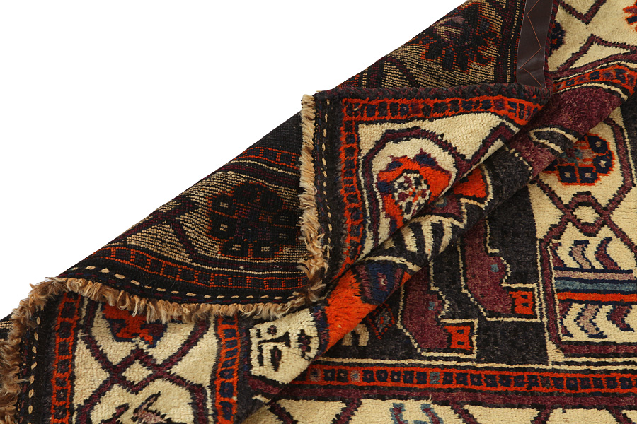 Gabbeh - Qashqai Persian Carpet 470x149 - Picture 4