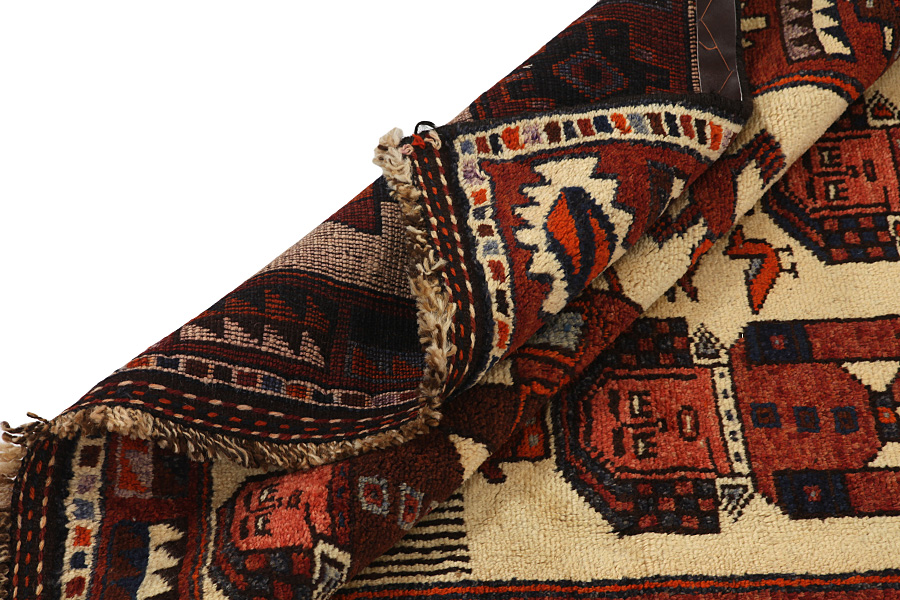 Bakhtiari - Qashqai Persian Carpet 458x145 - Picture 4